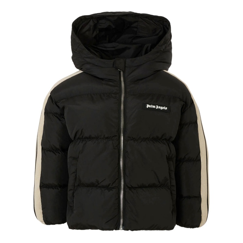 Palm Angels Kids PA Track Hooded Puffer Jacket