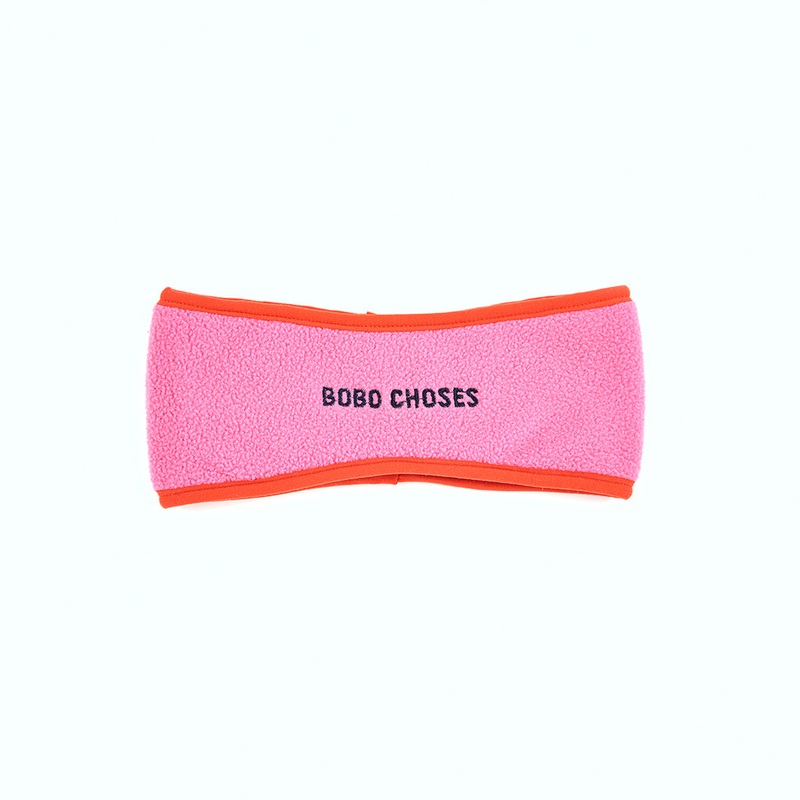 Bobo Choses Fleece Headband|Pink|One-size