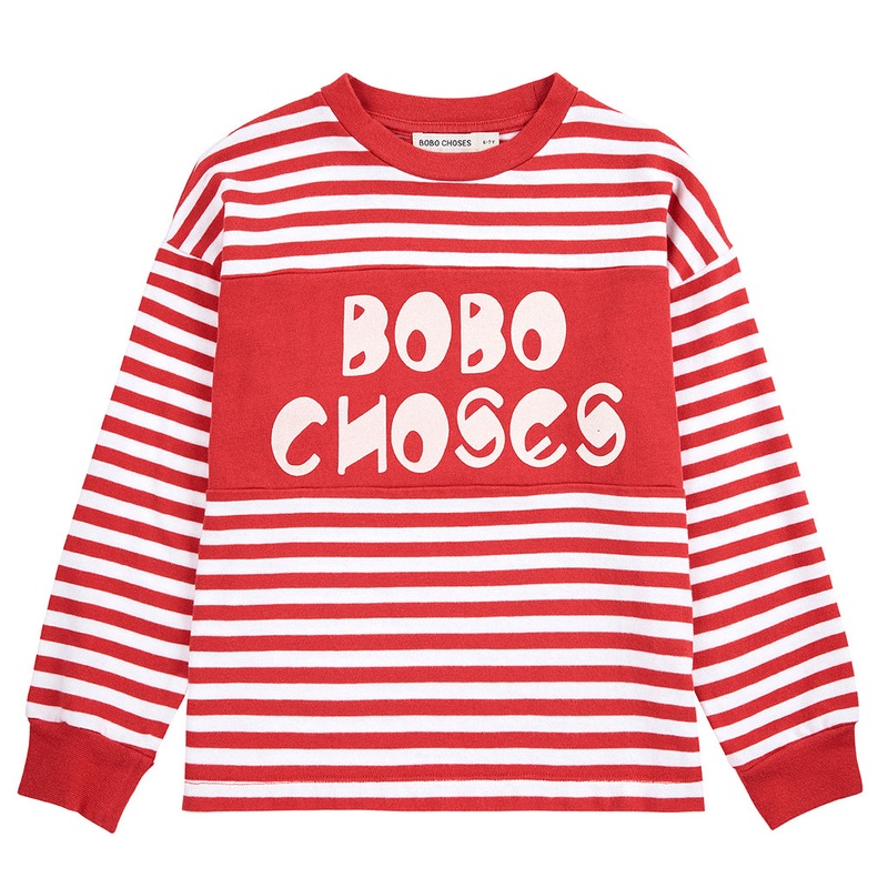 Bobo Choses Stripes T-shirt|Red|4 Years|6 Years|8 Years|10 Years