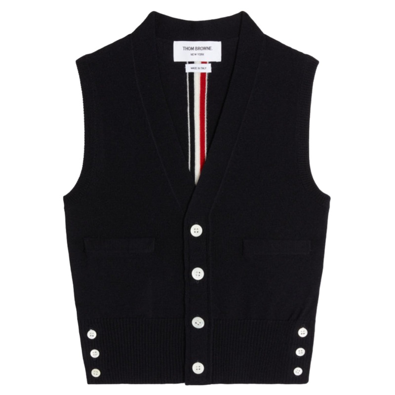 Buttoned Up Merino Vest|Navy|4 Years|6 Years|8 Years|10 Years|12 Yeas
