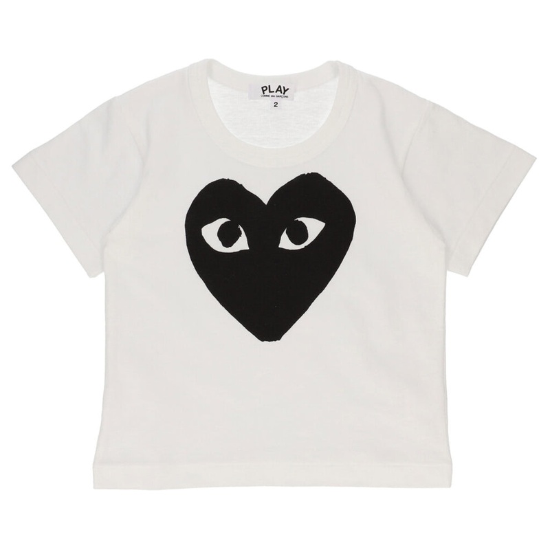 Comme Des Garons Play Kids Heart Logo T-Shirt