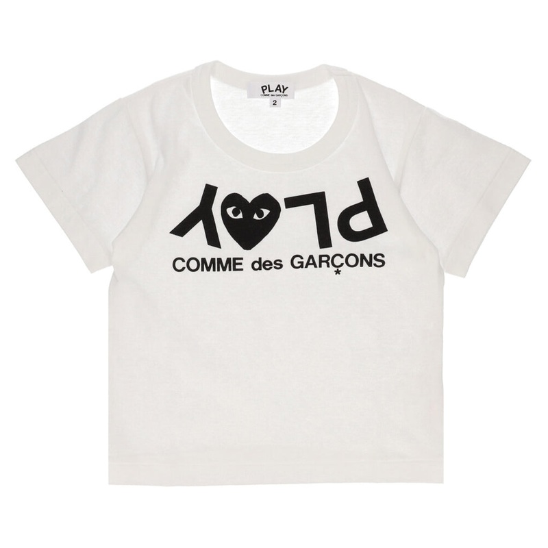 Comme Des Garons Play Kids Inverted Logo T-Shirt
