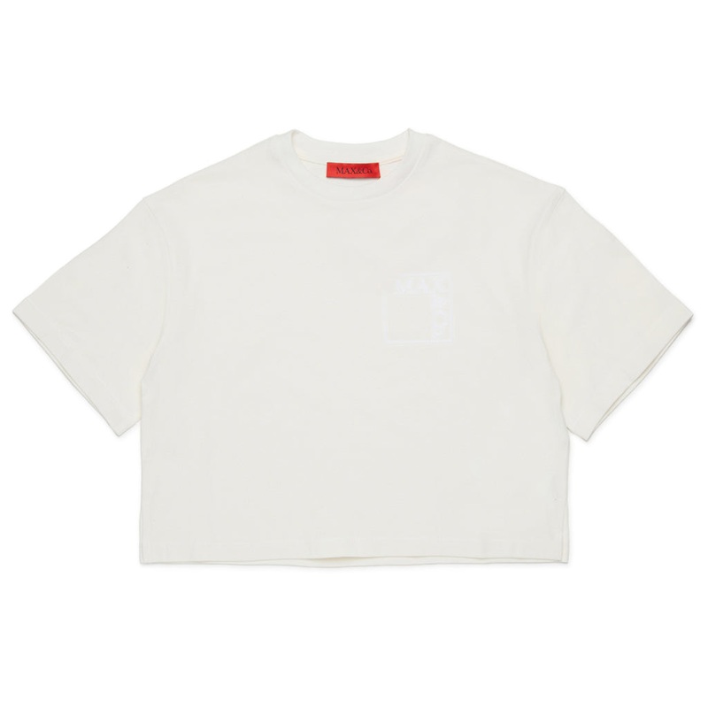 MAX&Co. Kids Cropped T-shirt|White|4 Years|6 Years|8 Years|10 Years|12 Years|14 Years|16 Years