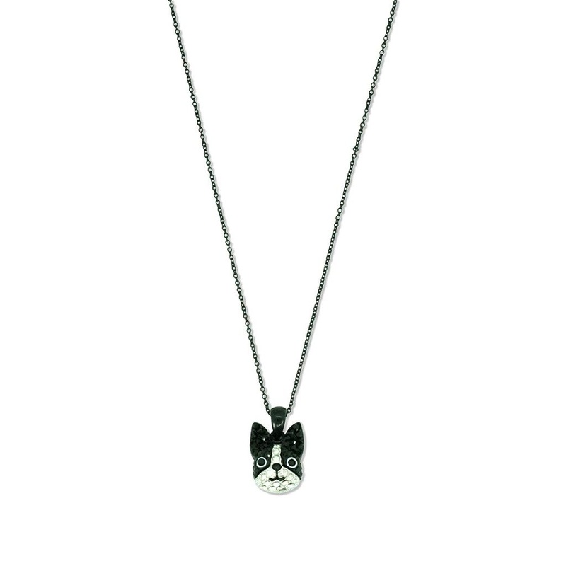 Milk x Soda Boston Necklace|Black|One-size