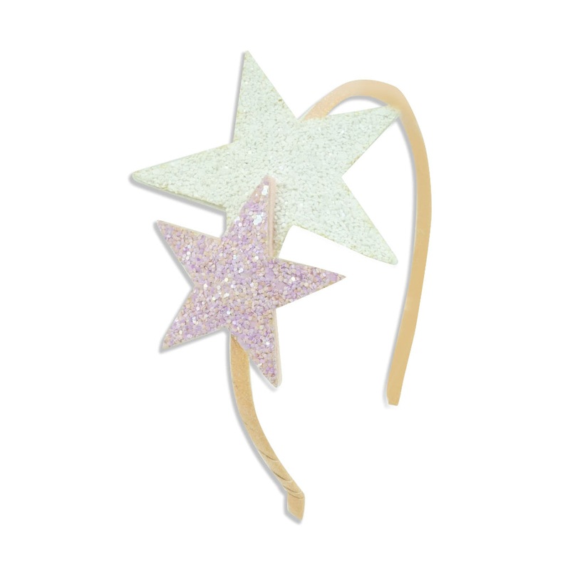 Milk x Soda Shimmer Headband|Multi-Colored|One-size