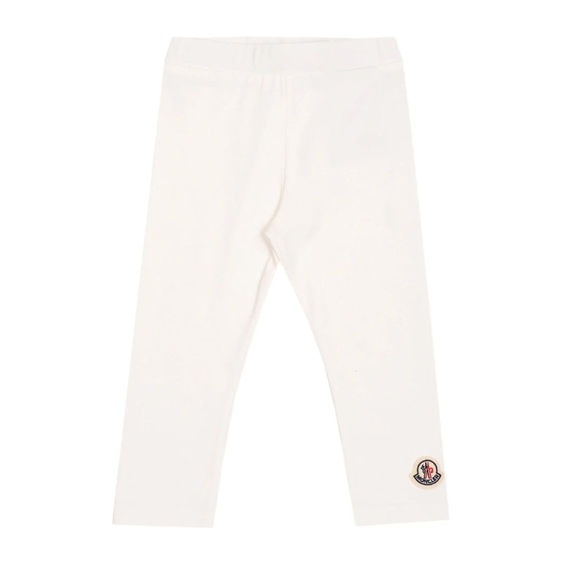 Moncler Enfant Logo Leggings|White|12 Months|18 Months|2 Years|3 Years