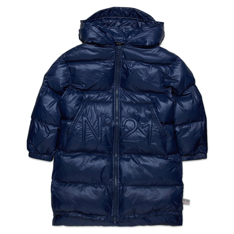 N21 Kids Puffer Long Coat|Indigo|12 Years|14 Years|16 Years