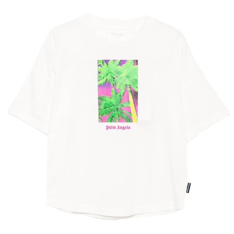 Palm Angels Kids Solarized Palms Over Tee