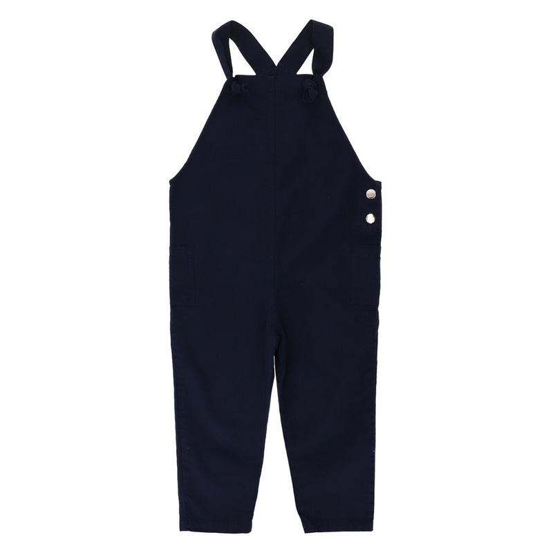 Patch Pocket Dungarees|Navy|4 Years|6 Years|8 Years|10 Years|12 Years
