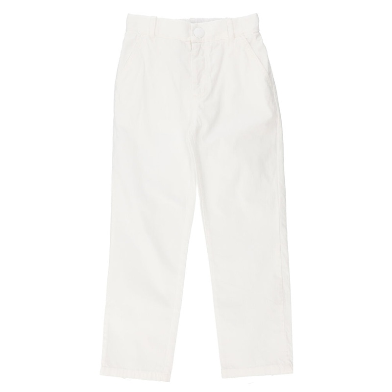 Straight Leg Trousers|White|4 Years|6 Years|8 Years|10 Years|12 Years