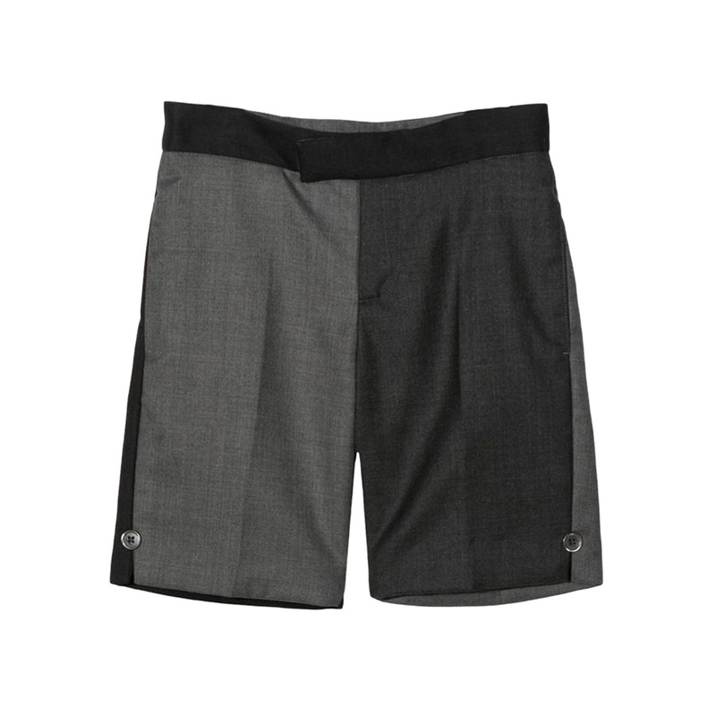 Two Tone Bermuda Shorts|Grey|4 Years|6 Years|8 Years|10 Years|12 Years