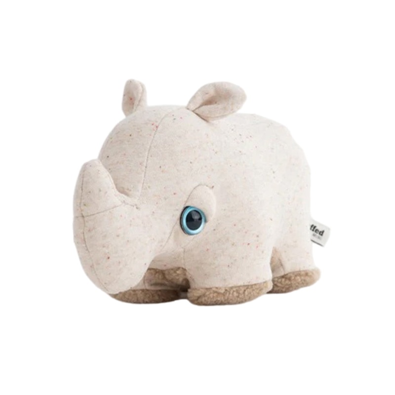 Big Stuffed Mini Albino Rhino|Natural|One-size