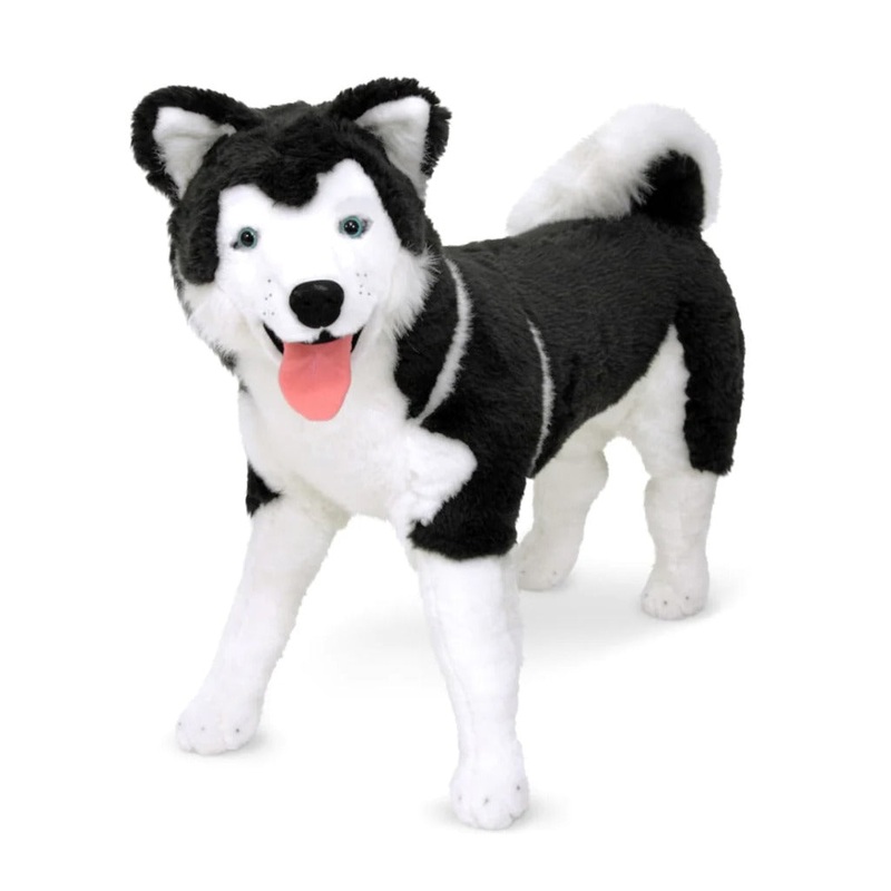 Melissa & Doug Lifelike Husky|Multi-Colored|One-size