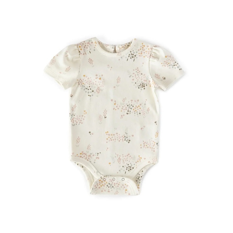 Pehr Short Sleeve Puff One Piece - Flower Patch