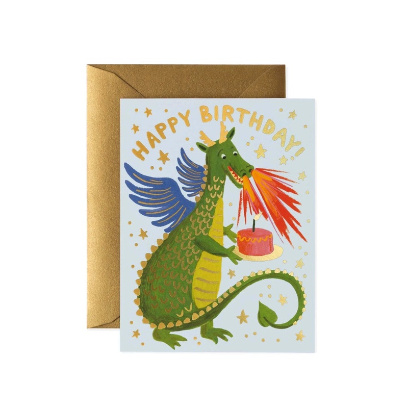 Rifle Paper Co. Birthday Dragon Card
