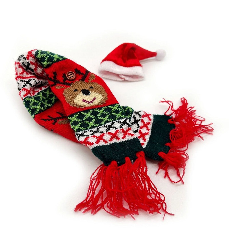 Inkari Rudolph Scarf and Hat|Multi-Colored|One-size