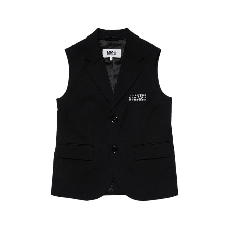 MM6 Kids Logo Embroidered Vest
