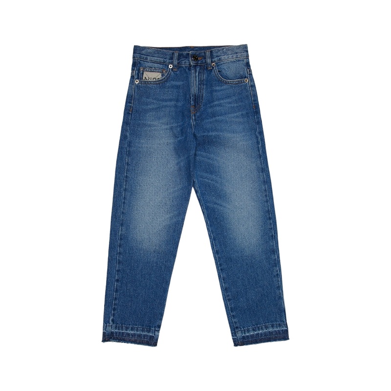 N21 Kids Distressed Effect Straight Leg Jeans