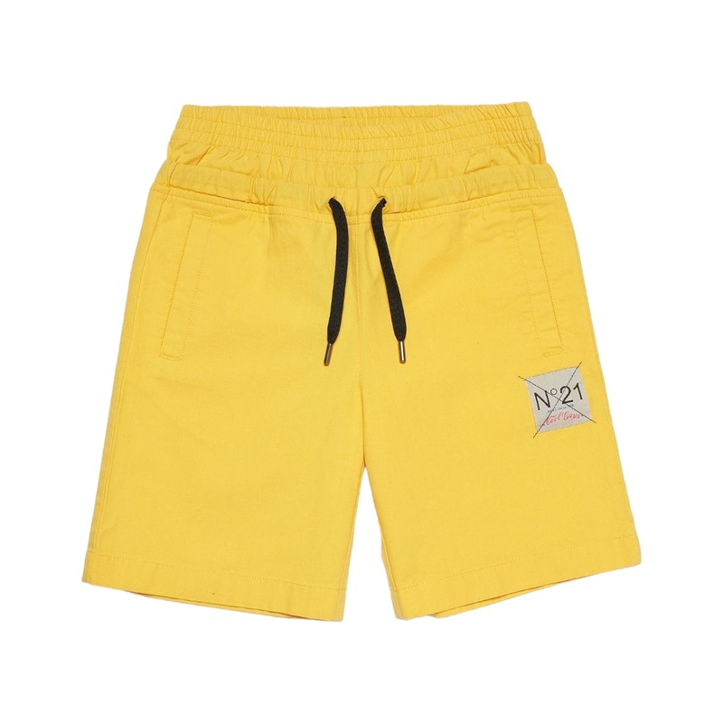 N21 Kids Sweat Shorts|Yellow|4 Years|6 Years|8 Years|10 Years|12 Years|14 Years|16 Years