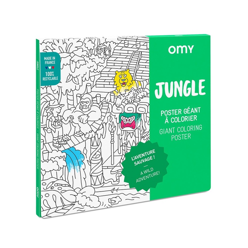 OMY Giant Coloring Poster - Jungle