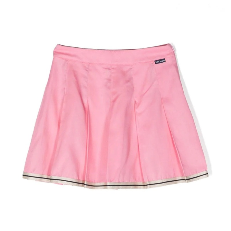 Palm Angels Kids PA Track Pleated Skirt