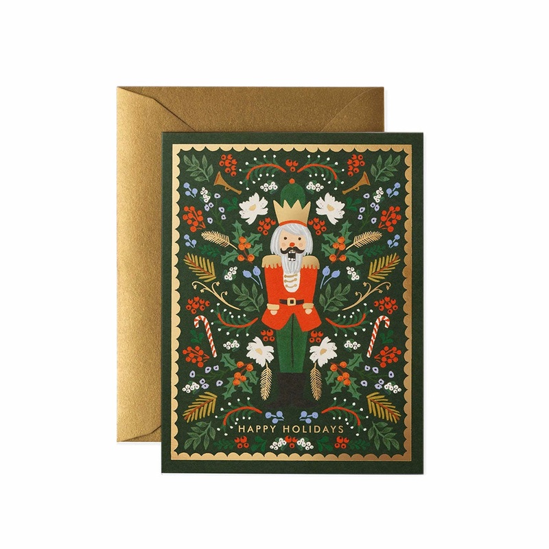 Rifle Paper Co. Evergreen Nutcracker Card