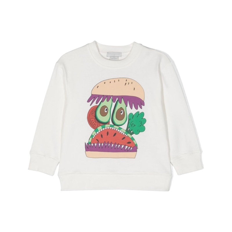 Stella McCartney Kids Illustration Print Cotton Sweatshirt