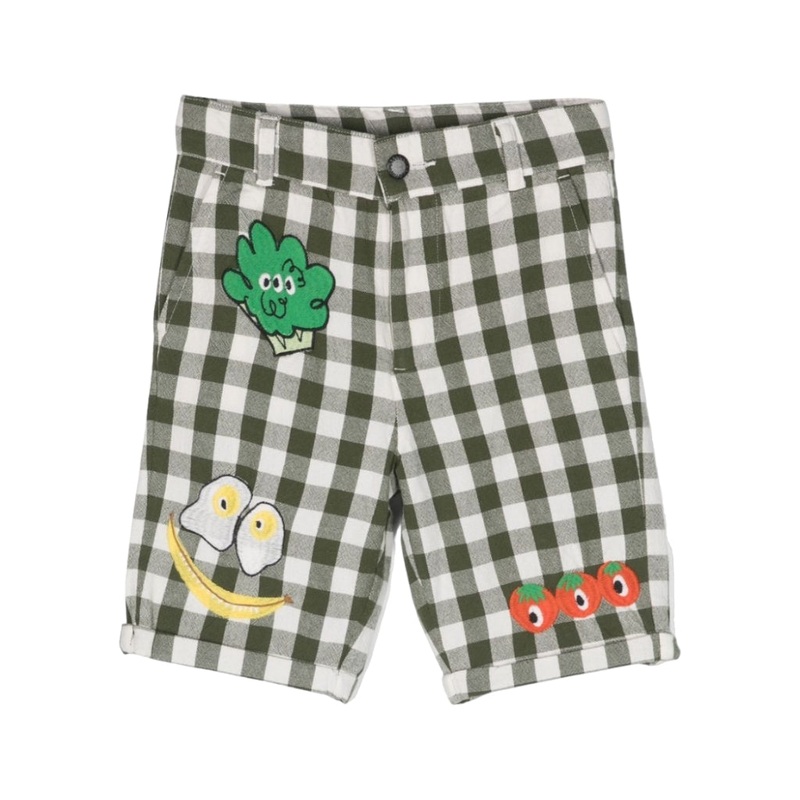 Stella McCartney Kids Motif Embroidered Cotton Shirt