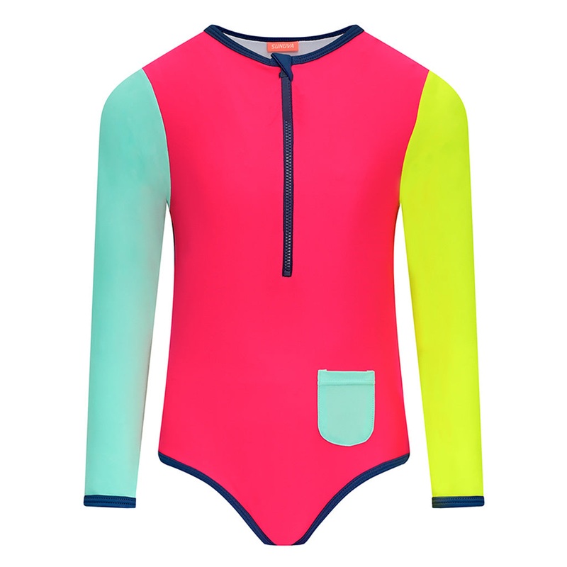 Sunuva Colourblock Surfsuit|Multi-Colored|4 Years|6 Years|8 Years|10 Years|12 Years|14 Years