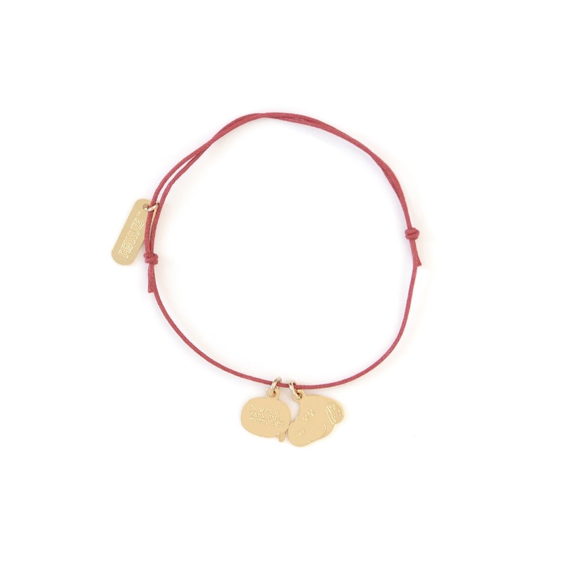 Titlee Snoopy cotton bracelet|Gold|One-size