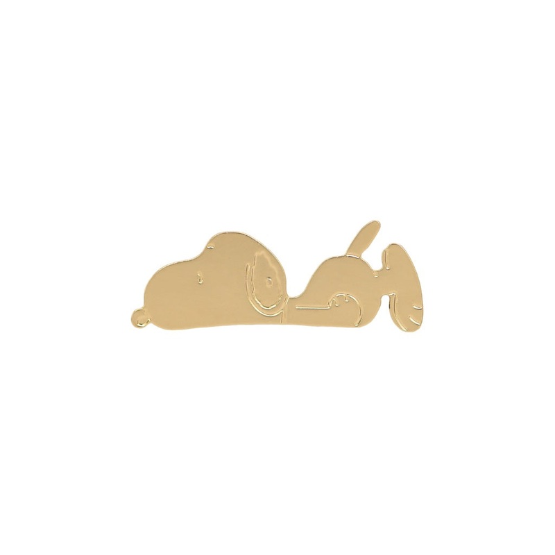 Titlee Snoopy Lying Down Pin|Gold|One-size