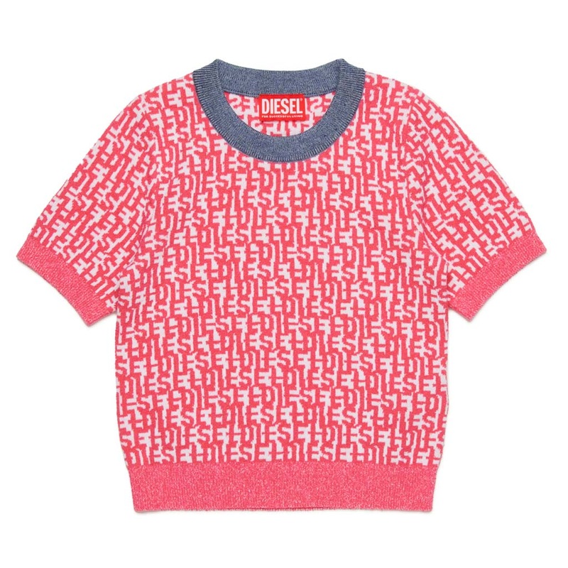 Diesel Kids Knit Sweater|Pink|12 Years|14 Years|16 Years