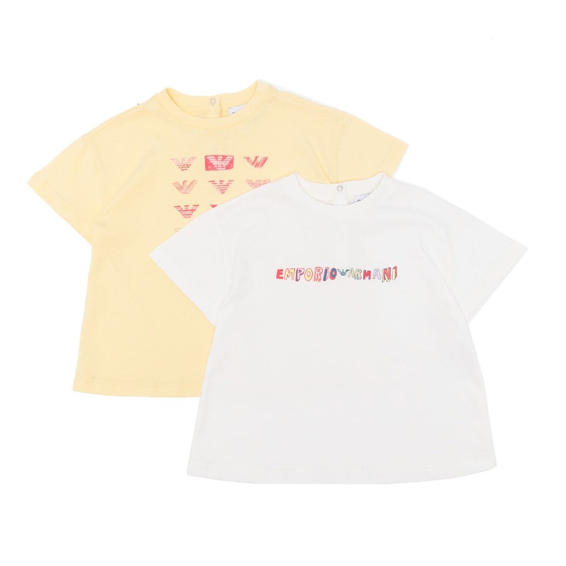 Emporio Armani Junior Logo Print Cotton T-shirt