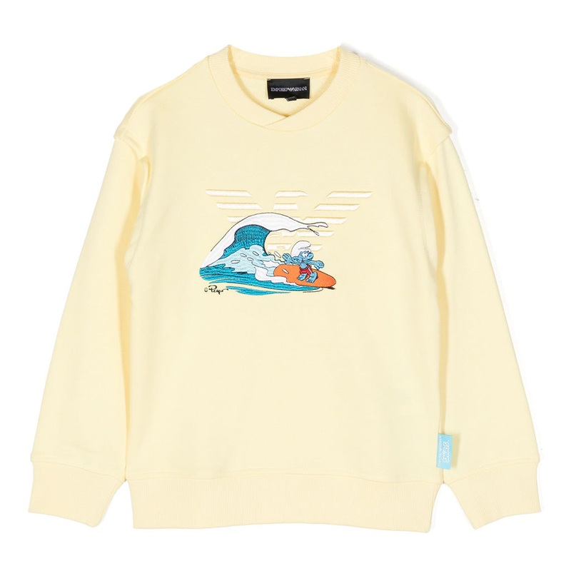 Emporio Armani Junior X Smurfs Cotton Sweatshirt