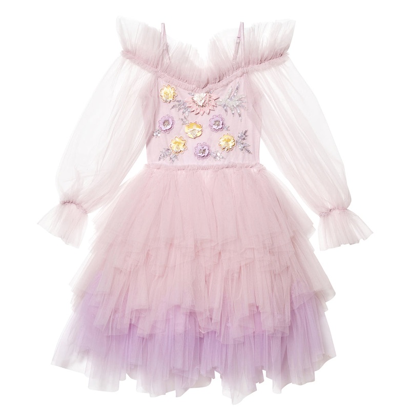 Fleur De Lis Tutu Dress|Lilac|2 Years|4 Years|6 Years|8 Years|10 Years