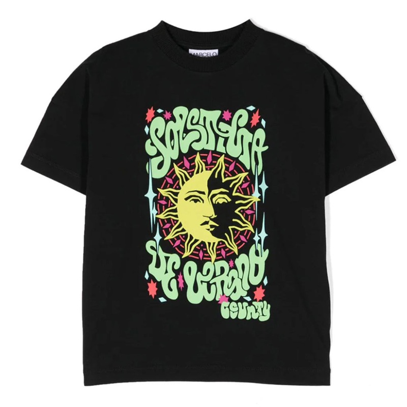 Marcelo Burlon Kids Graphic Print Cotton T-shirt