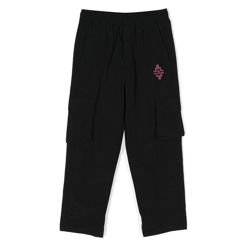Marcelo Burlon Kids Logo Embroidered Cargo Track Pants