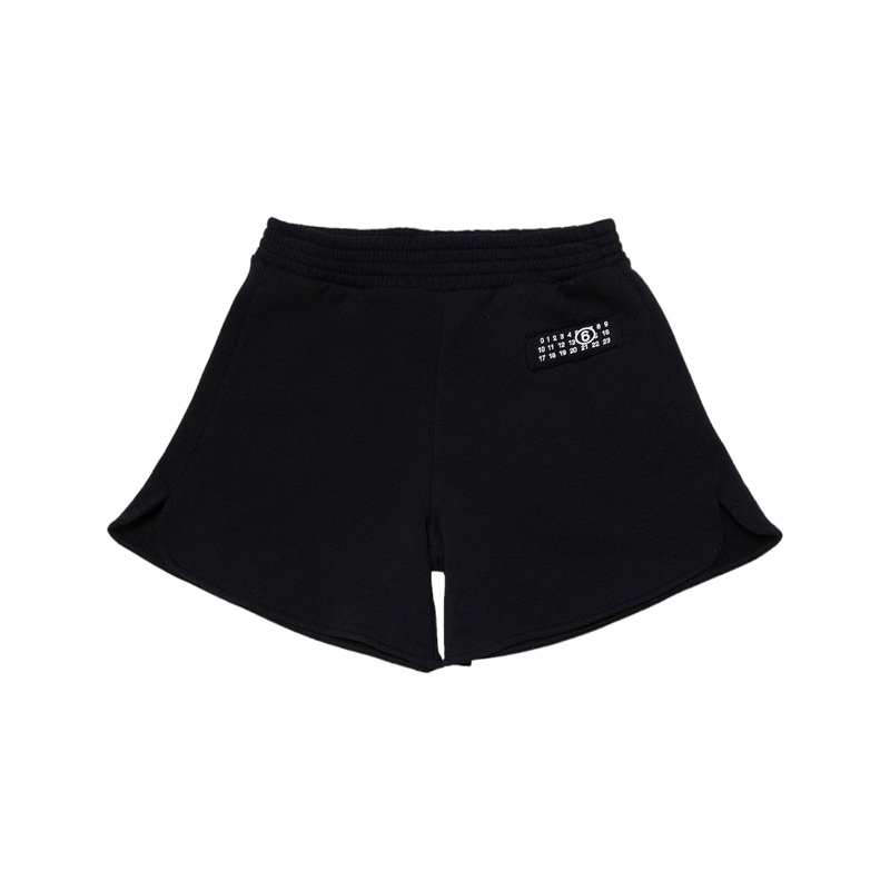 MM6 Kids Numbers Motif Cotton Track Shorts
