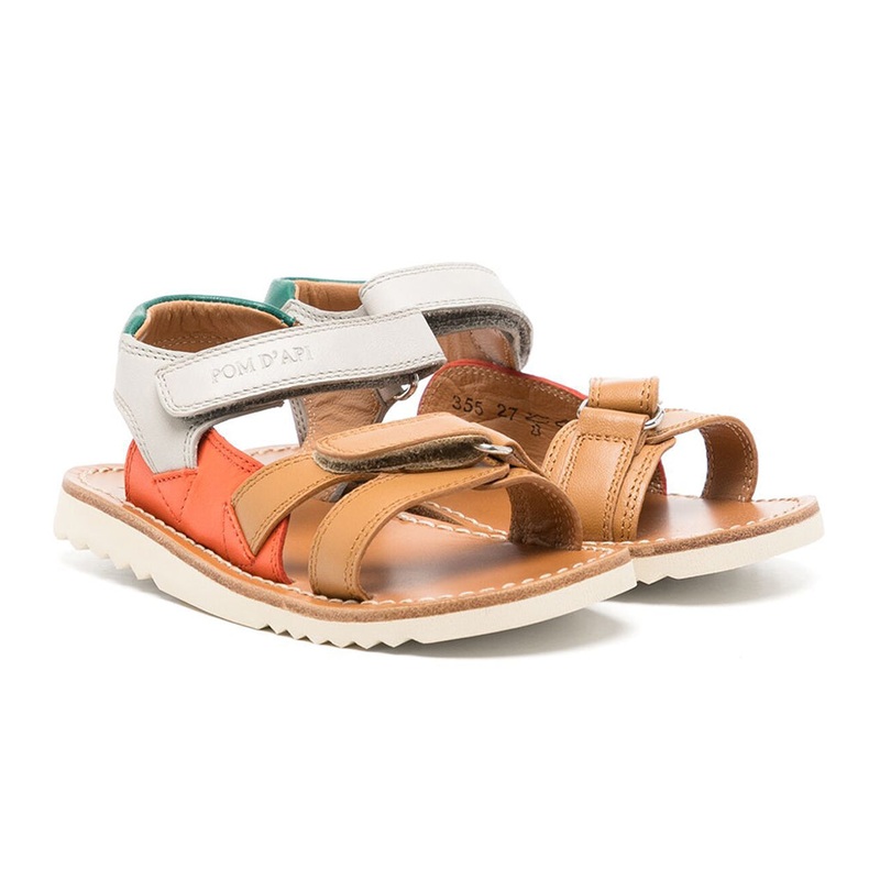 Multicolour Nappa Leather Sandals