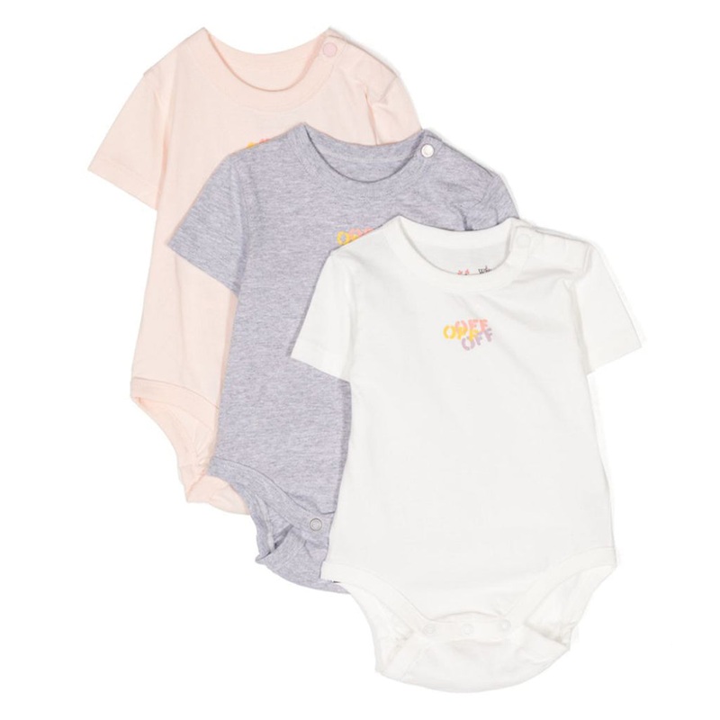 Off-White Kids Off Stamp 3-Pack Body S/S