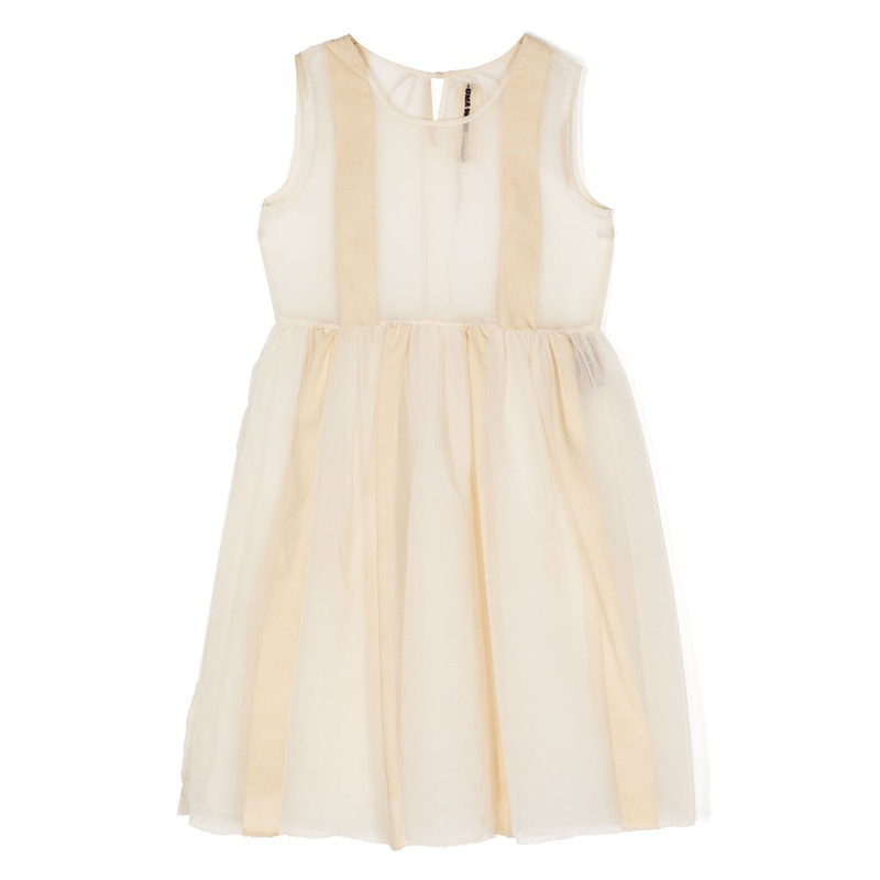 Panelled Dress|White|4 Years|6 Years|8 Years|10 Years