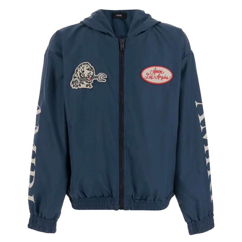 Amiri Kids Station Patch Windbreaker