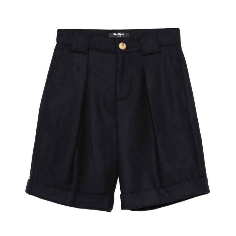 Balmain Kids Suit Shorts|Navy|12 Years|14 Years