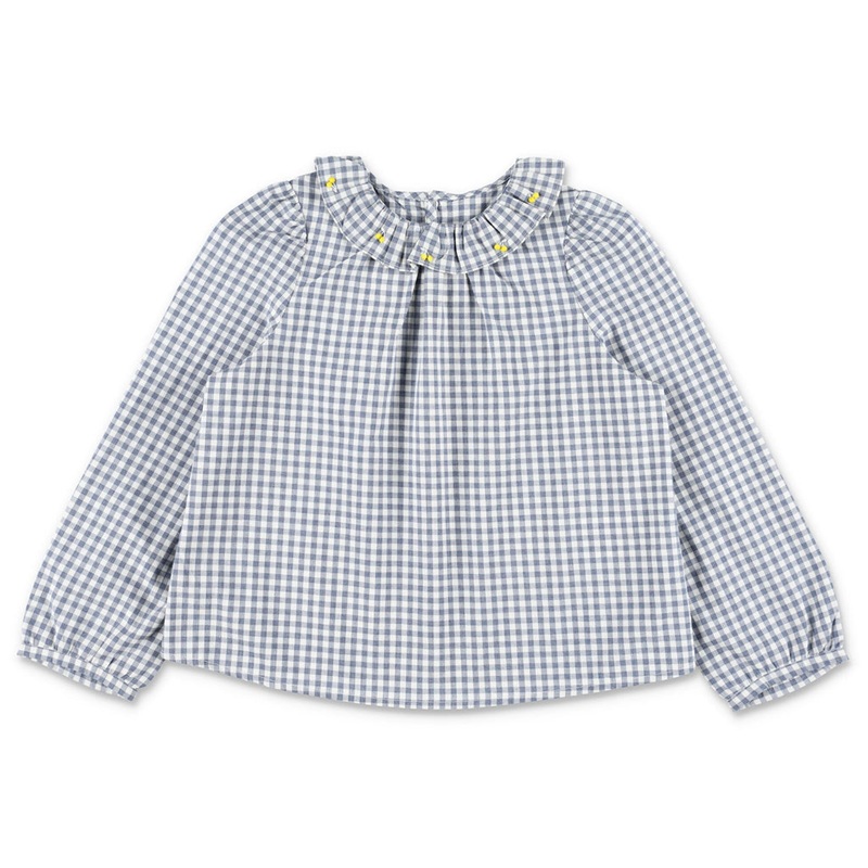 Bonpoint Brodee Timber Blouse|Grey|4 Years|6 Years|8 Years|10 Years|12 Years|14 Years
