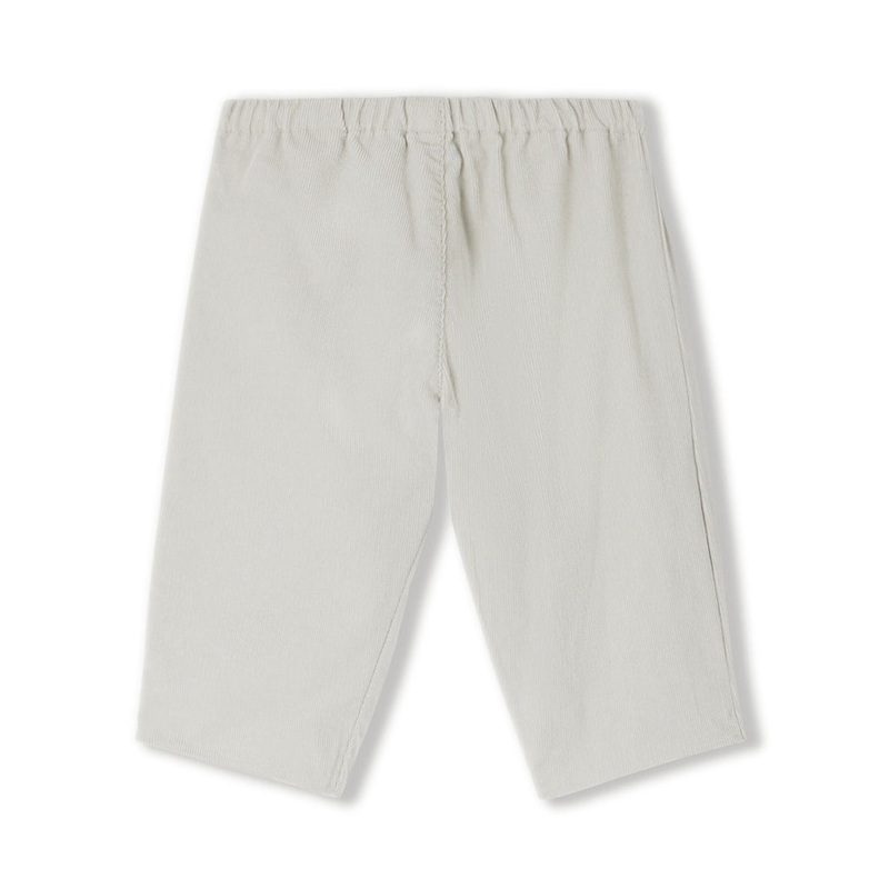 Bonpoint Dandy Velour Trouser|Grey|6 Months|12 Months|18 Months|2 Years|3 Years