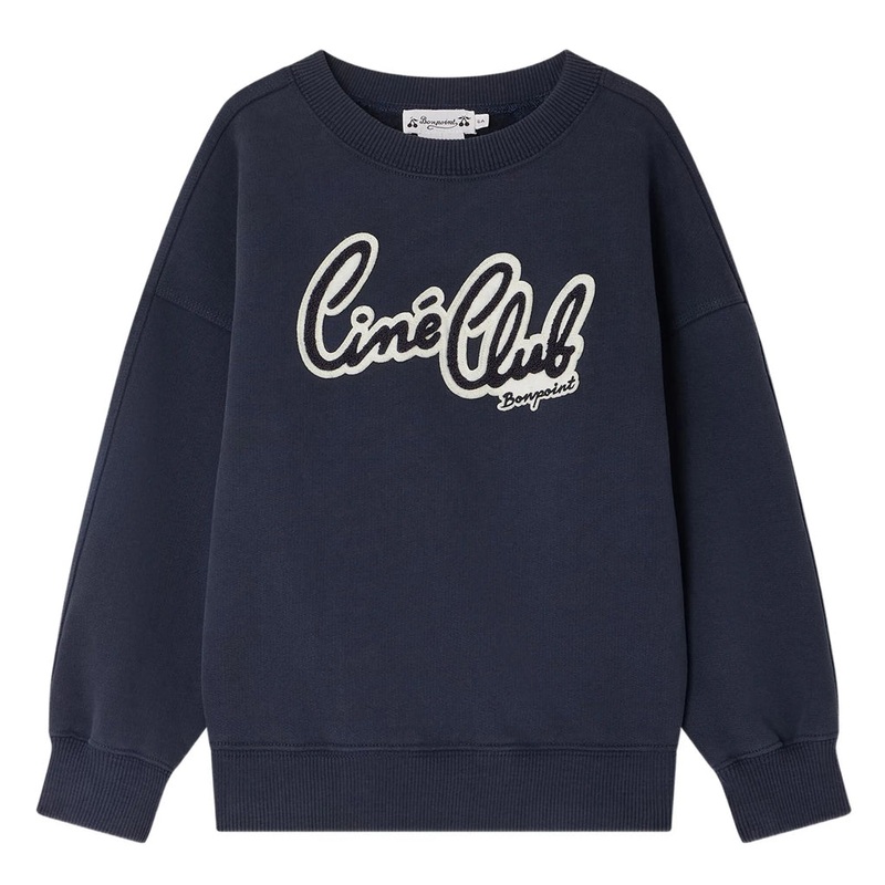 Bonpoint Eugenien Sweatshirt|Navy|4 Years|6 Years|8 Years|10 Years|12 Years|14 Years