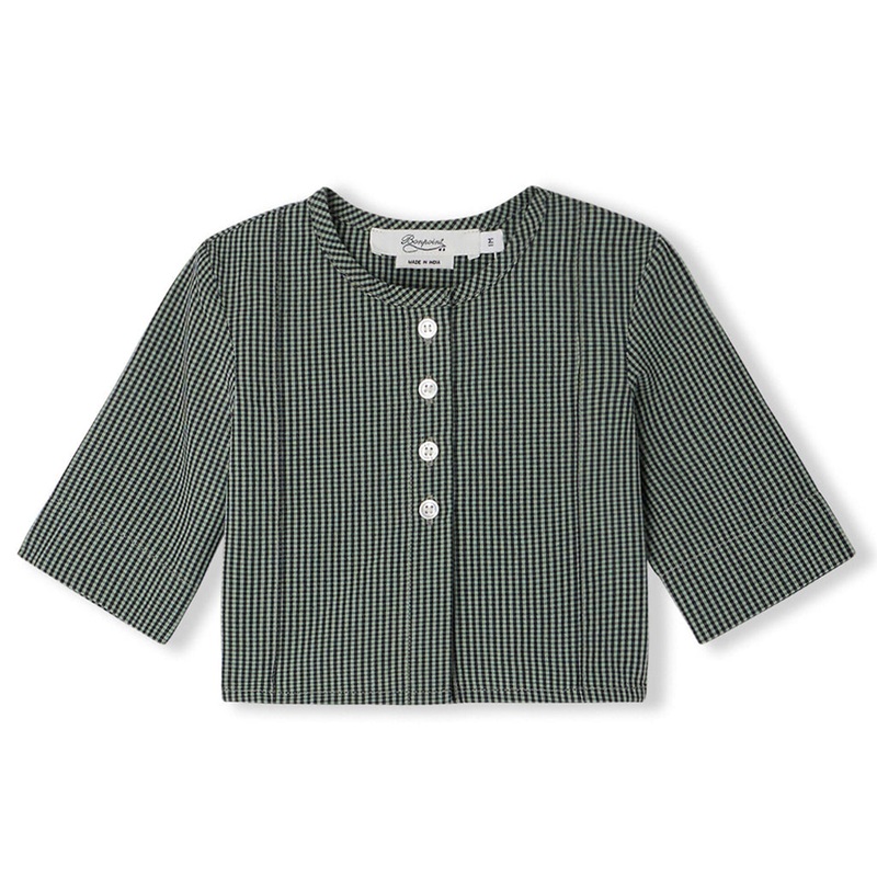 Bonpoint Gani Shirt|Green|6 Months|12 Months|18 Months|2 Years|3 Years