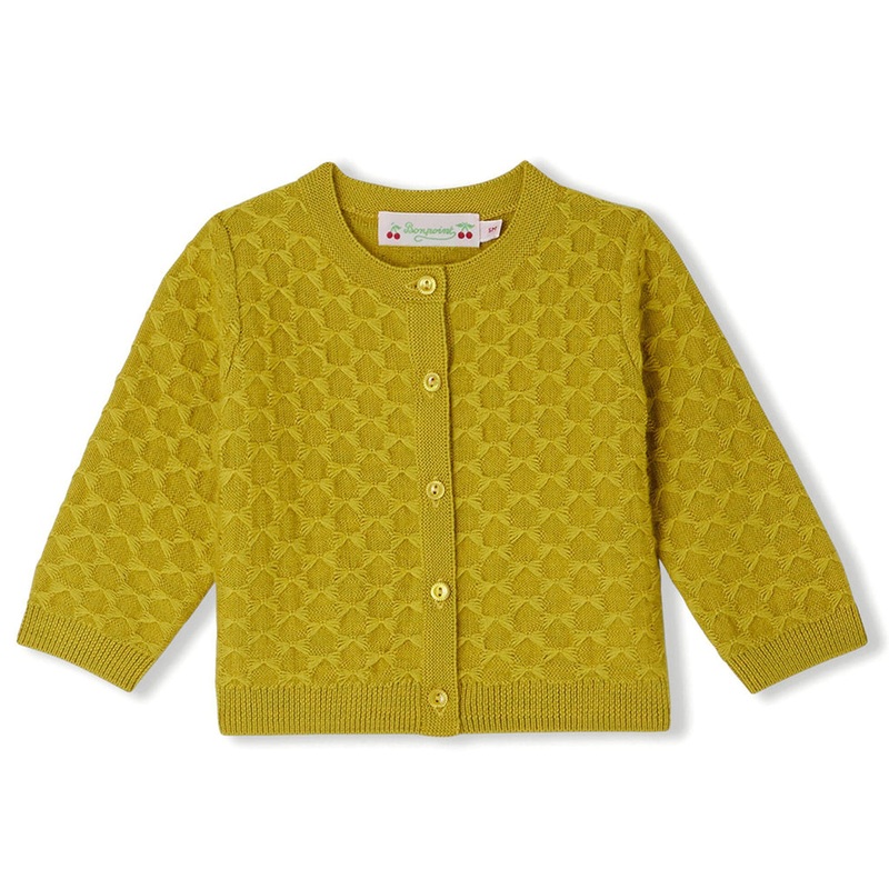 Bonpoint Garancia Cardigan|Yellow|6 Months|12 Months|18 Months|2 Years|3 Years