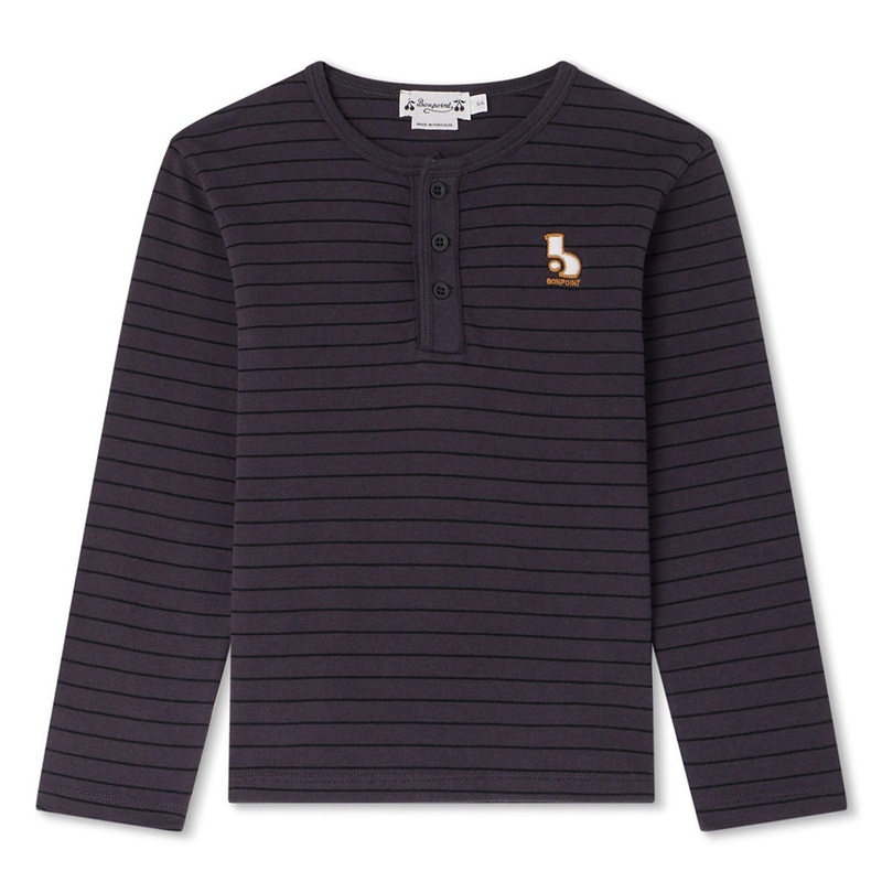 Bonpoint Gaston T-shirt|Navy|4 Years|6 Years|8 Years|10 Years|12 Years|14 Years