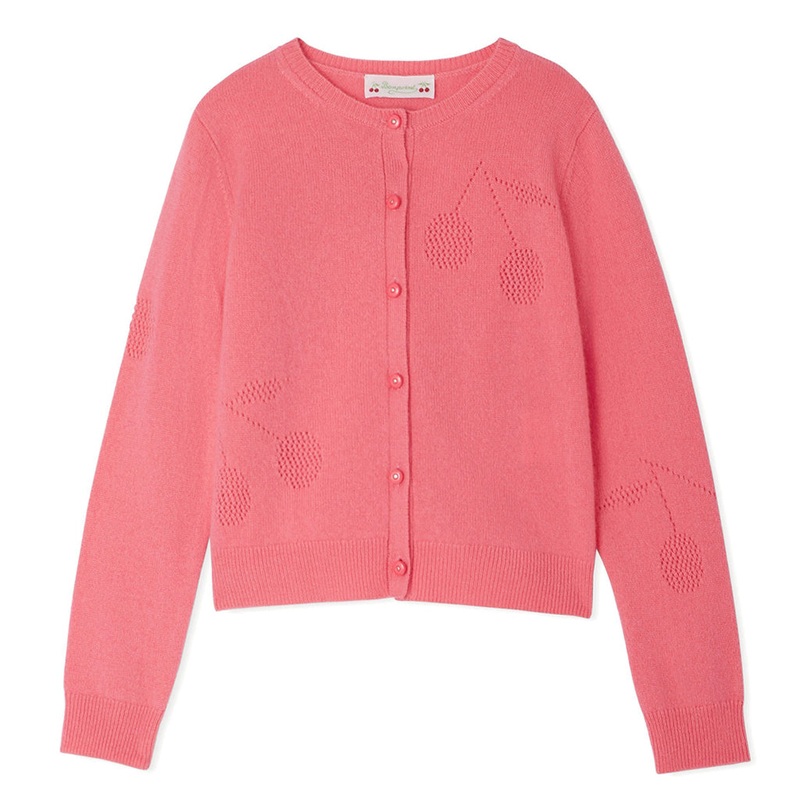 Bonpoint Ginger Cardigan|Pink|4 Years|6 Years|8 Years|10 Years|12 Years|14 Years
